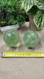 Green Fluorite Spheres