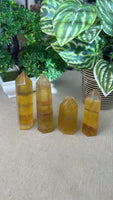 Yellow Fluorite Points