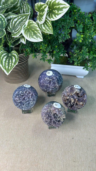 Grape Agate Spheres