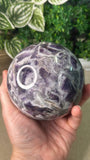 Chevron Amethyst Sphere