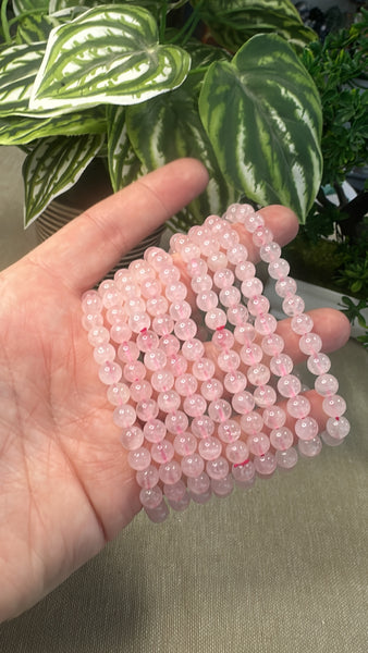 Rose Quartz bracelets 6mm