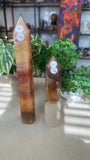 Golden hearler and fire Quartz towers