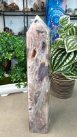 Pink Amethyst and Agate Tower