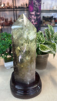 Citrine Tower in custom stand