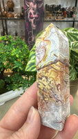 Mexican crazy lace agate tower