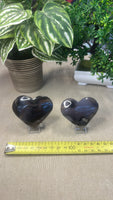 Volcanic agate Hearts