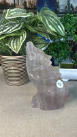 Fluorite Wolf Carvings