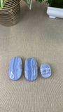 Blue Lace Agate Palm Stones