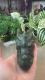 Green jade dragon head