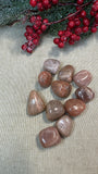 Peach Moonstone and sunstone tumbles small