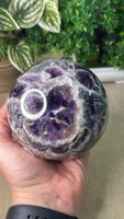 Chevron Amethyst Sphere