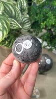 Black Tourmaline in Quartz Spheres