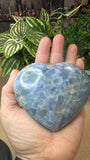 Blue Calcite Heart