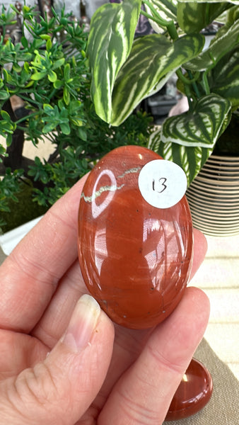 Red Jasper Palm Stones