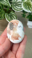 Pink Scolecite Palm Stones