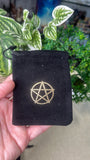 Black Velvet Pentacle Bags