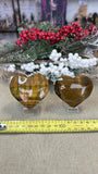 Tiger eye hearts