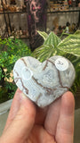 Mexican crazy lace agate heart