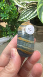 Blue onyx palm stones