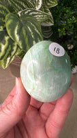 Green Moonstone Palm Stones