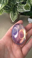 Pink opalite palm stone