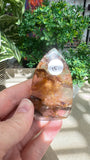 Fire Quartz and golden healer free forms