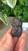 Silver Obsidian Owls