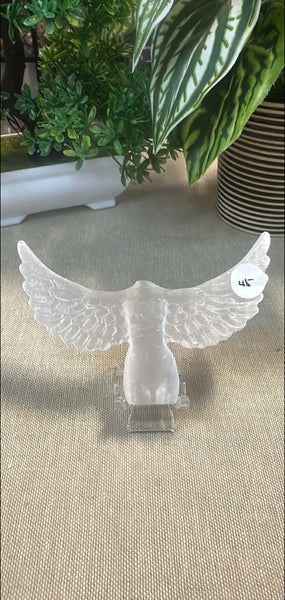 Selenite goddess with wings