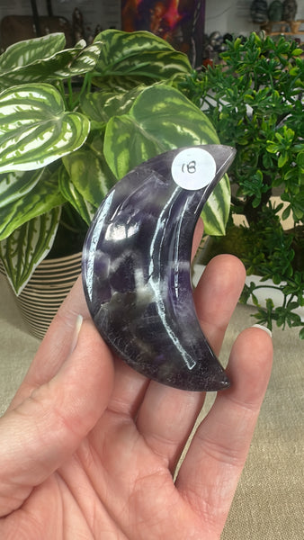 Chevron amethyst Moon Bowl