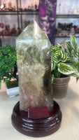 Citrine Tower in custom stand