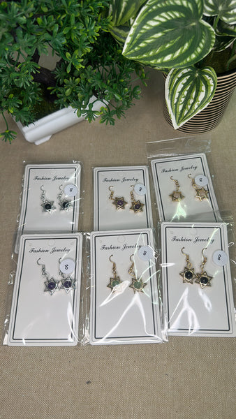 Crystal Star Earrings