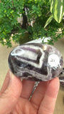 Chevron amethyst palm stones