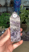 Chevron Amethyst Points