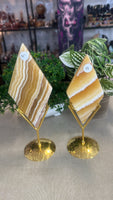 Orange Calcite Rhombus