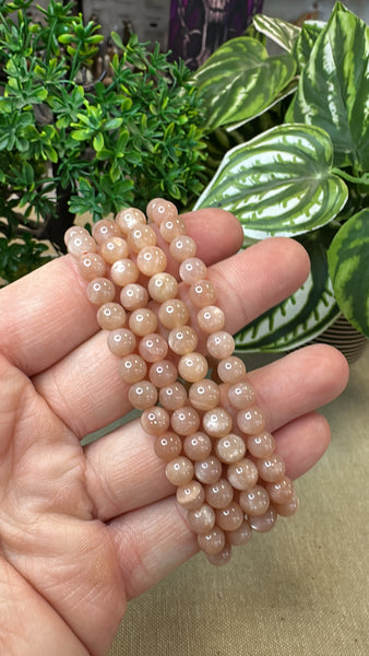 Peach Moonstone Bracelet