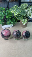 Ice Rhodonite Spheres