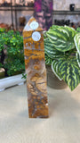 Orange Druzy Agate Tower