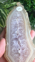 Amethyst and agate Slice