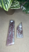 Pink tourmaline slices