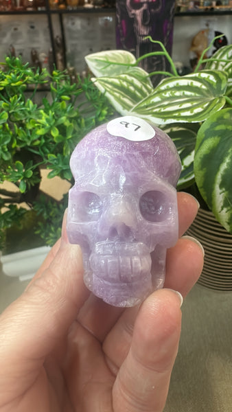 Kunzite Skull