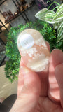 Flower agate palm stones
