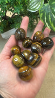Tiger eye tumble stones large