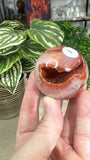Carnelian druzy spheres