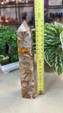 Orange Druzy Agate Tower