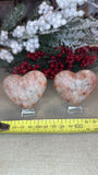 Indian Sunstone Hearts