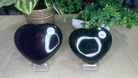 Rainbow Obsidian Hearts