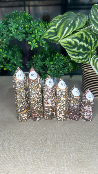 Leopard Skin Jasper Points