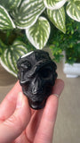 Obsidian Skull with snakes