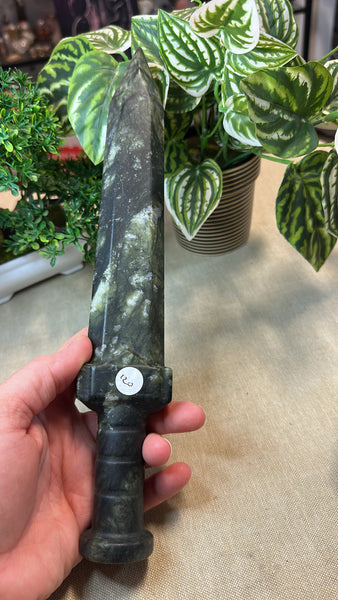 Green Jade Carving