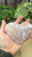 Pink Agate Heart